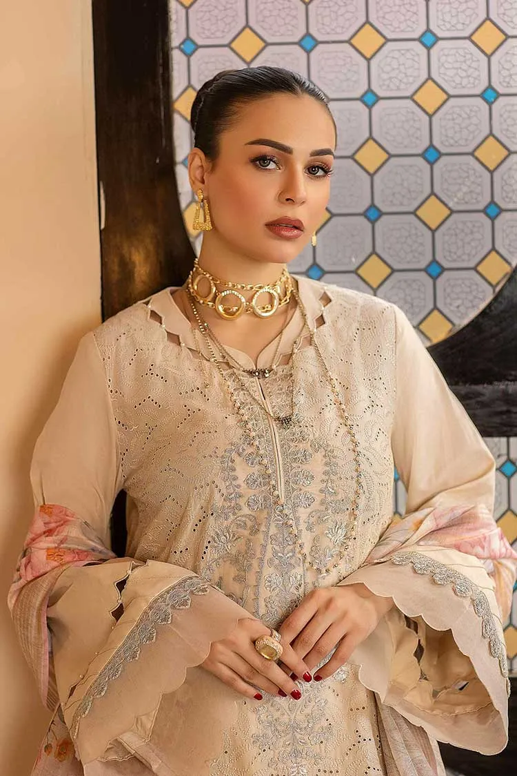 02 Creamy Life Anaya Luxury Lawn Collection