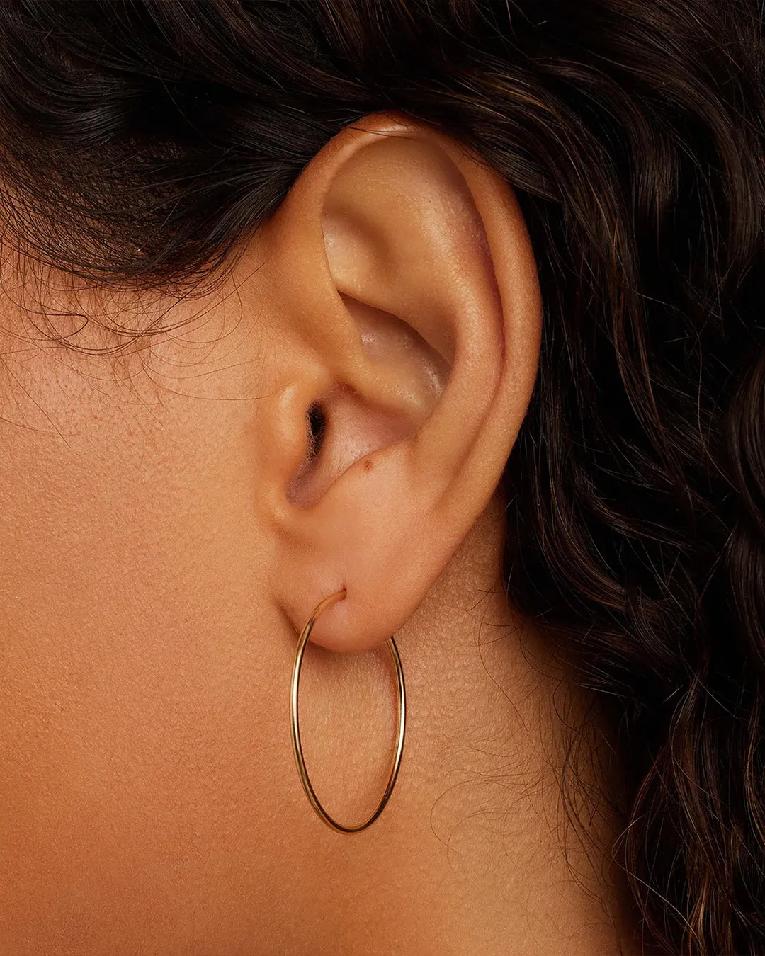 14k Gold Classic Hoops