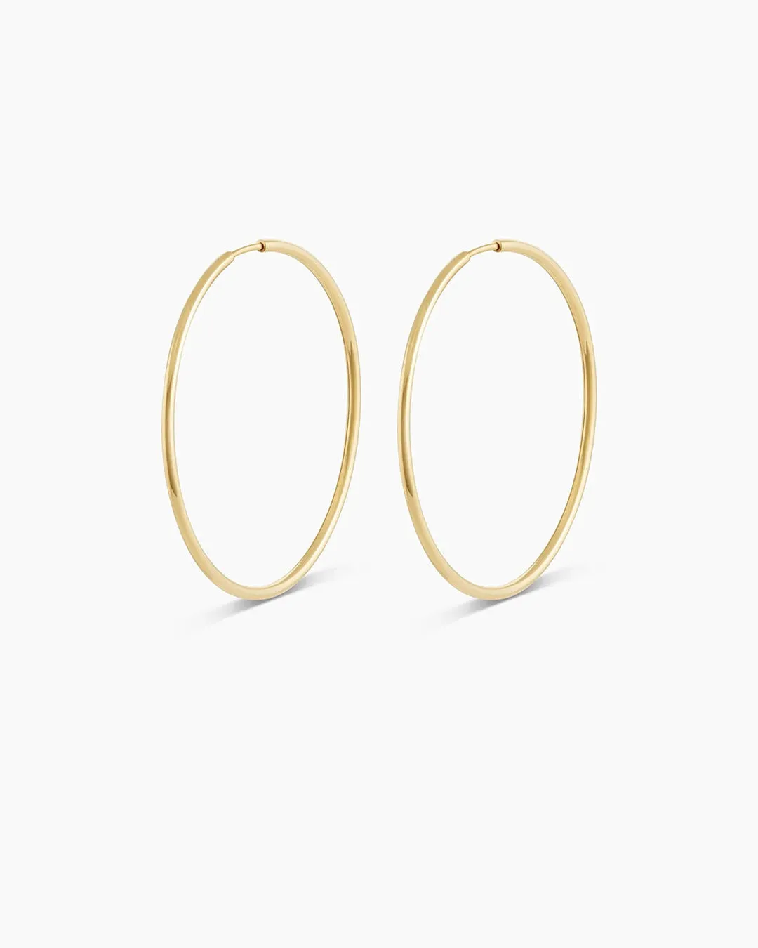 14k Gold Classic Hoops