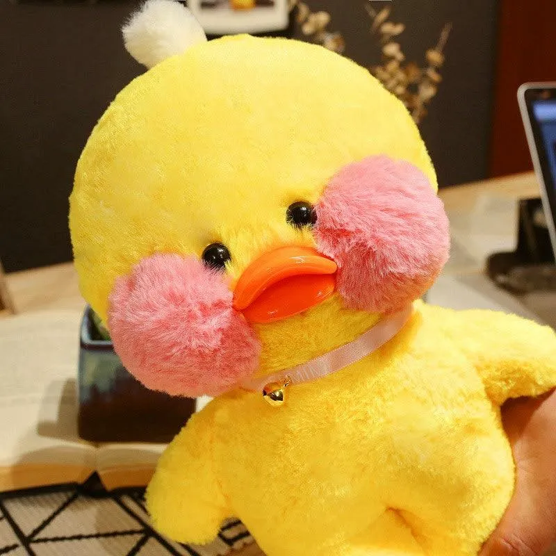 30cm Cute Plush LaLafanfan Cafe Duck Lovely Cartoon Plush Toy Stuffed Soft Kawaii Duck Doll Animal Pillow For Children Gifts