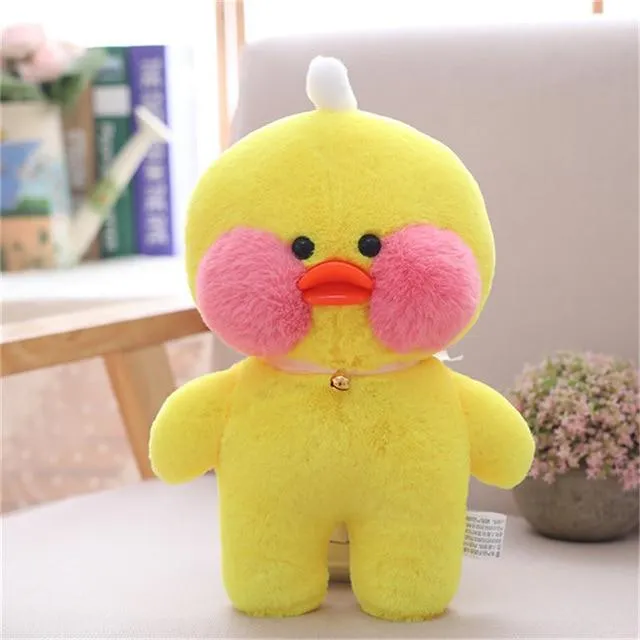 30cm Cute Plush LaLafanfan Cafe Duck Lovely Cartoon Plush Toy Stuffed Soft Kawaii Duck Doll Animal Pillow For Children Gifts