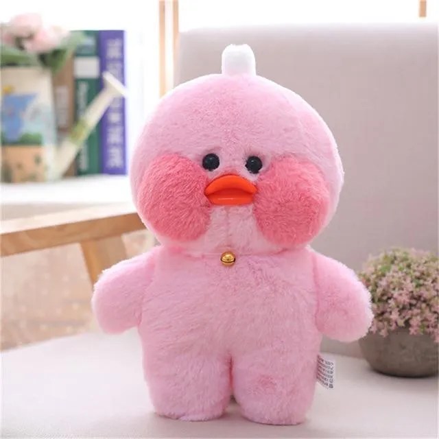 30cm Cute Plush LaLafanfan Cafe Duck Lovely Cartoon Plush Toy Stuffed Soft Kawaii Duck Doll Animal Pillow For Children Gifts