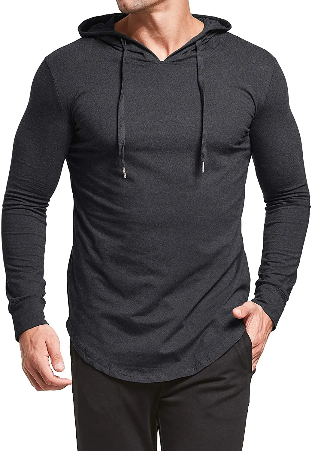 Aiyino Men's S-5X Short/Long Sleeve Fashion Athletic Hoodies Sport Sweatshirt  Pullover