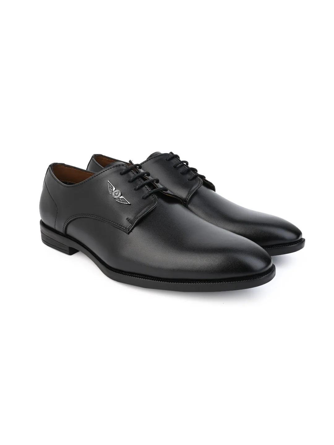 Alberto Torresi Black Laceup formal Shoes