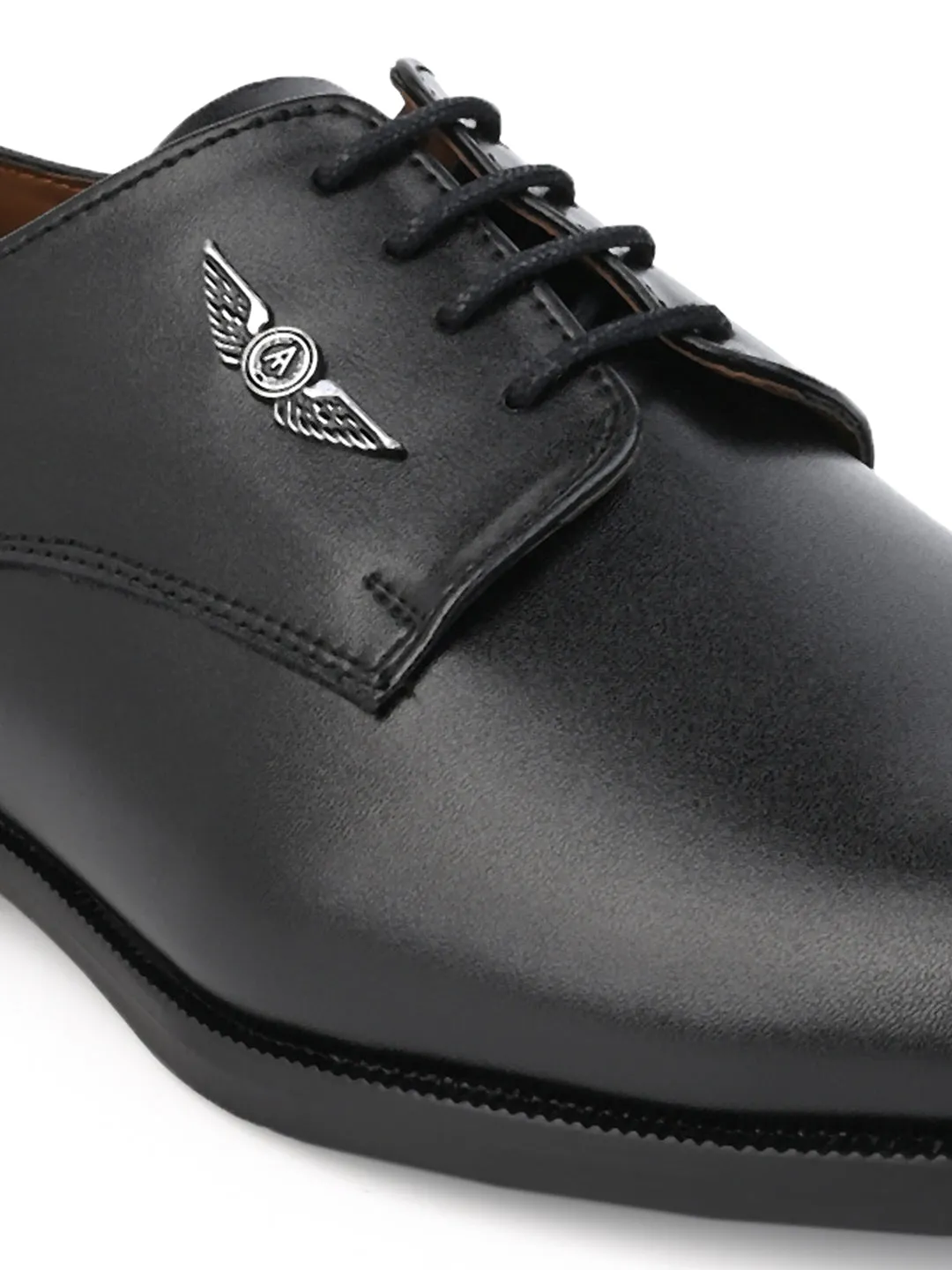 Alberto Torresi Black Laceup formal Shoes