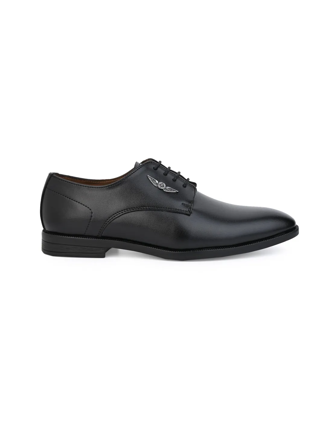 Alberto Torresi Black Laceup formal Shoes