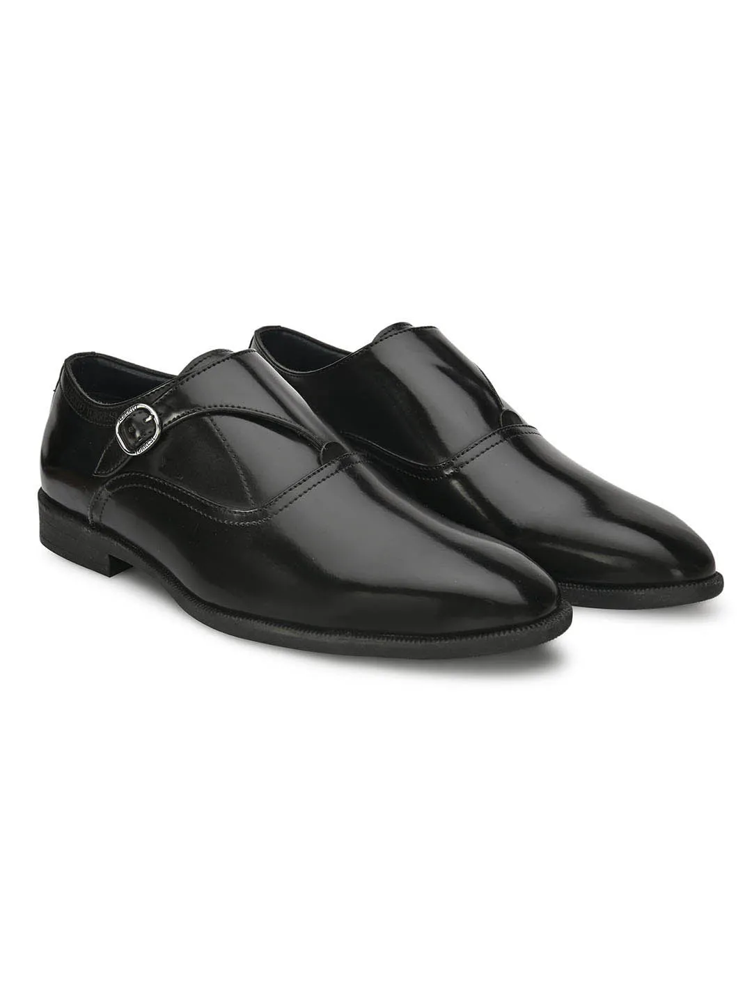 Alberto Torresi Mens Black Slip-On Formal Shoes - Stylish, Comfortable & Elegant Footwear for Any Occasion