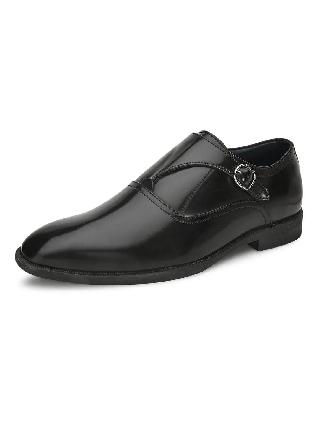 Alberto Torresi Mens Black Slip-On Formal Shoes - Stylish, Comfortable & Elegant Footwear for Any Occasion