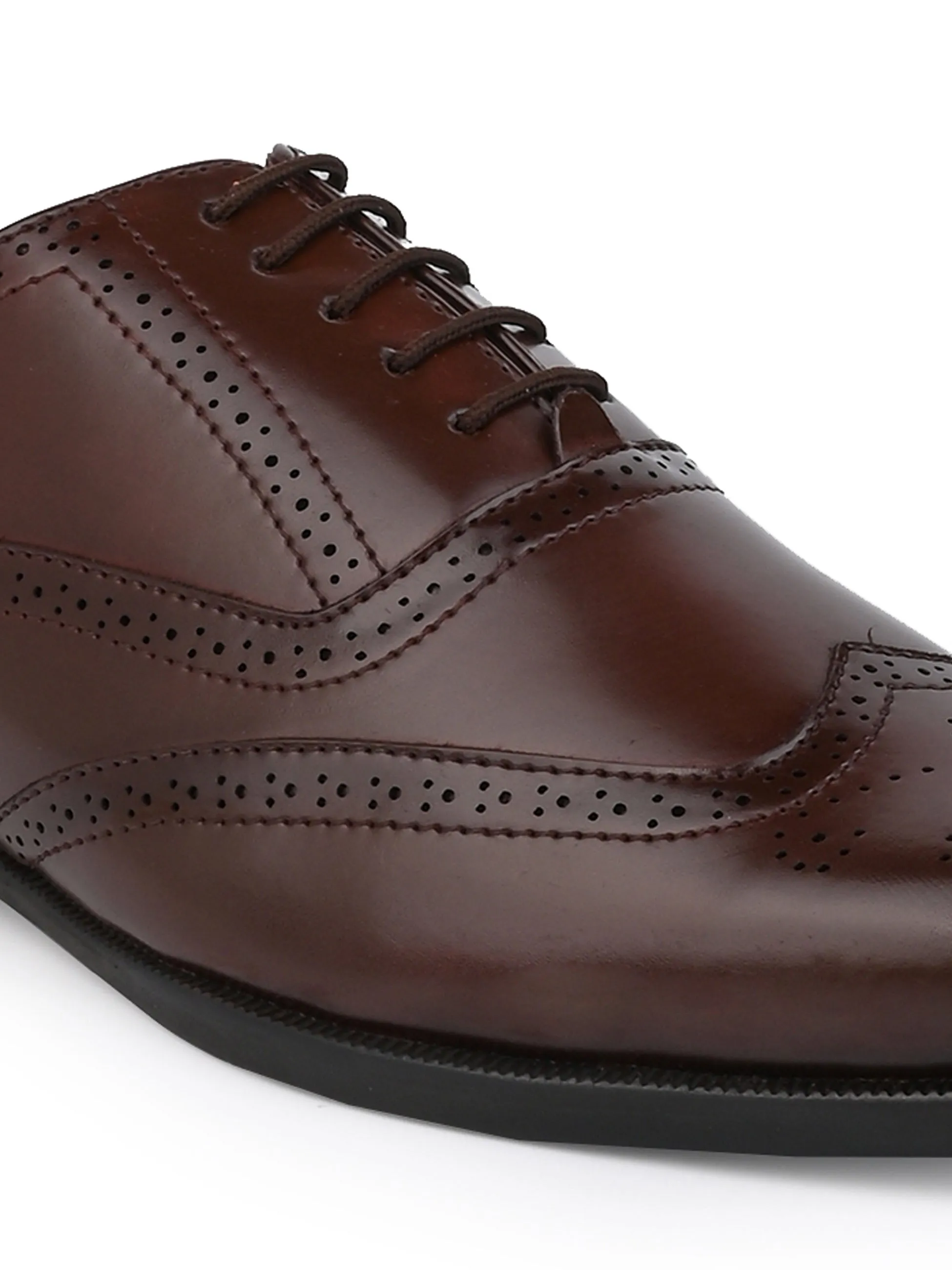 Alberto Torresi Brown formal Brogue Shoes