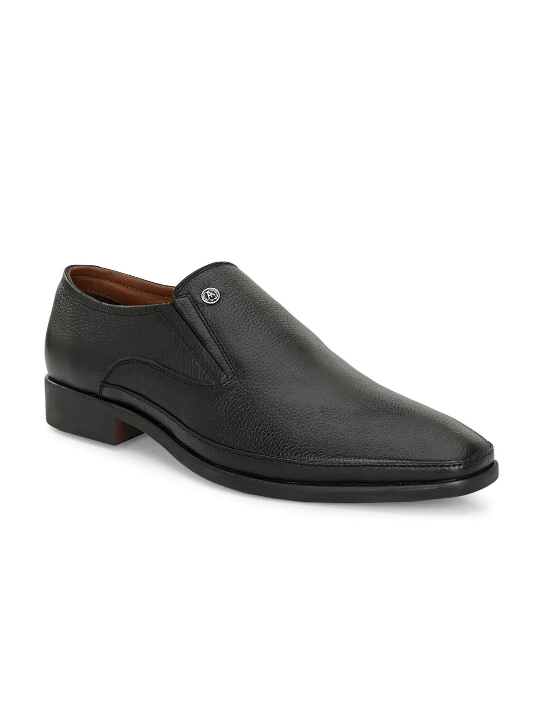 Alberto Torresi Genuine Leather Black Slipon Formal Shoes