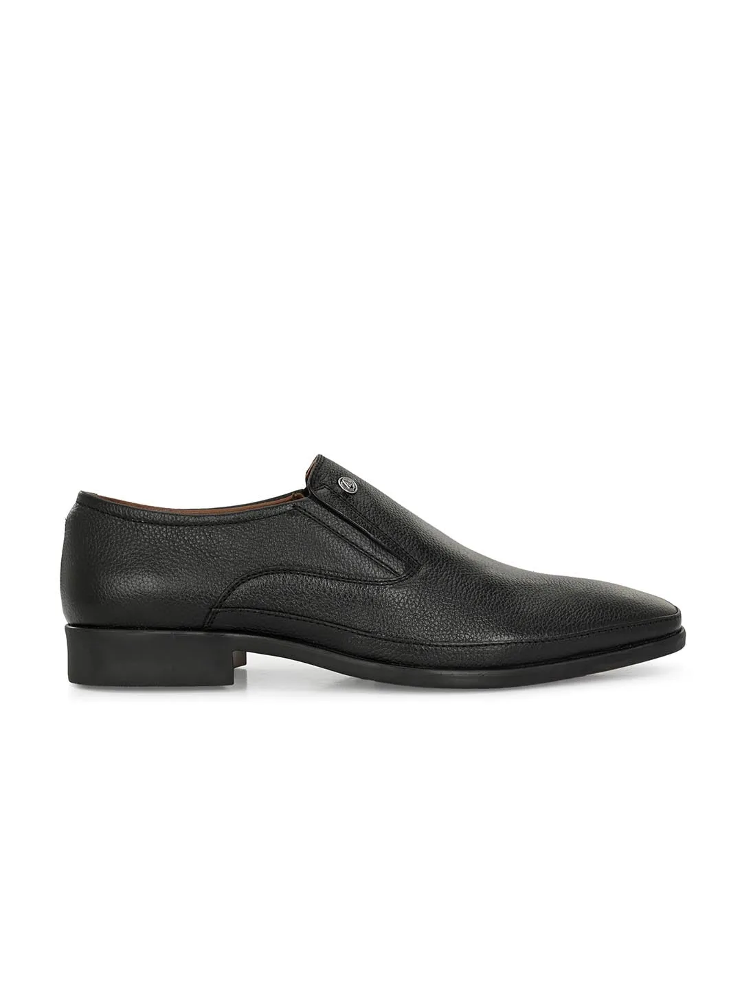 Alberto Torresi Genuine Leather Black Slipon Formal Shoes