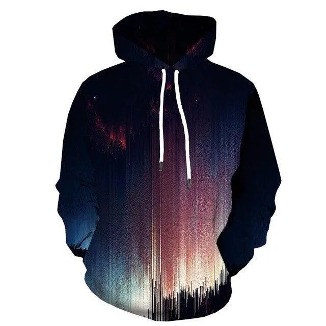 Anime Flame  3d Colorful Casual Long Sleeve   Hoodies