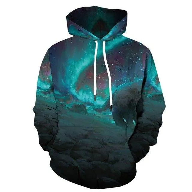 Anime Flame  3d Colorful Casual Long Sleeve   Hoodies