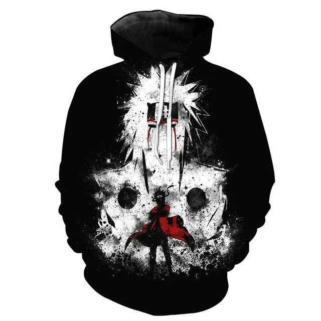 Anime Naruto 3D Hoodies Streetwear Sweatshirt Casual Hoody Men Women 3D Pullover Harajuku Tracksuit Male Hip Hop Hooded DropShip