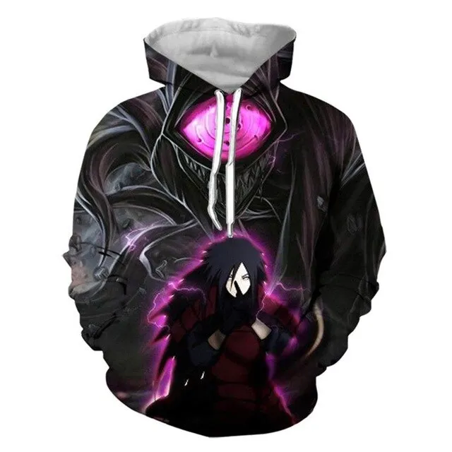 Anime Naruto 3D Hoodies Streetwear Sweatshirt Casual Hoody Men Women 3D Pullover Harajuku Tracksuit Male Hip Hop Hooded DropShip