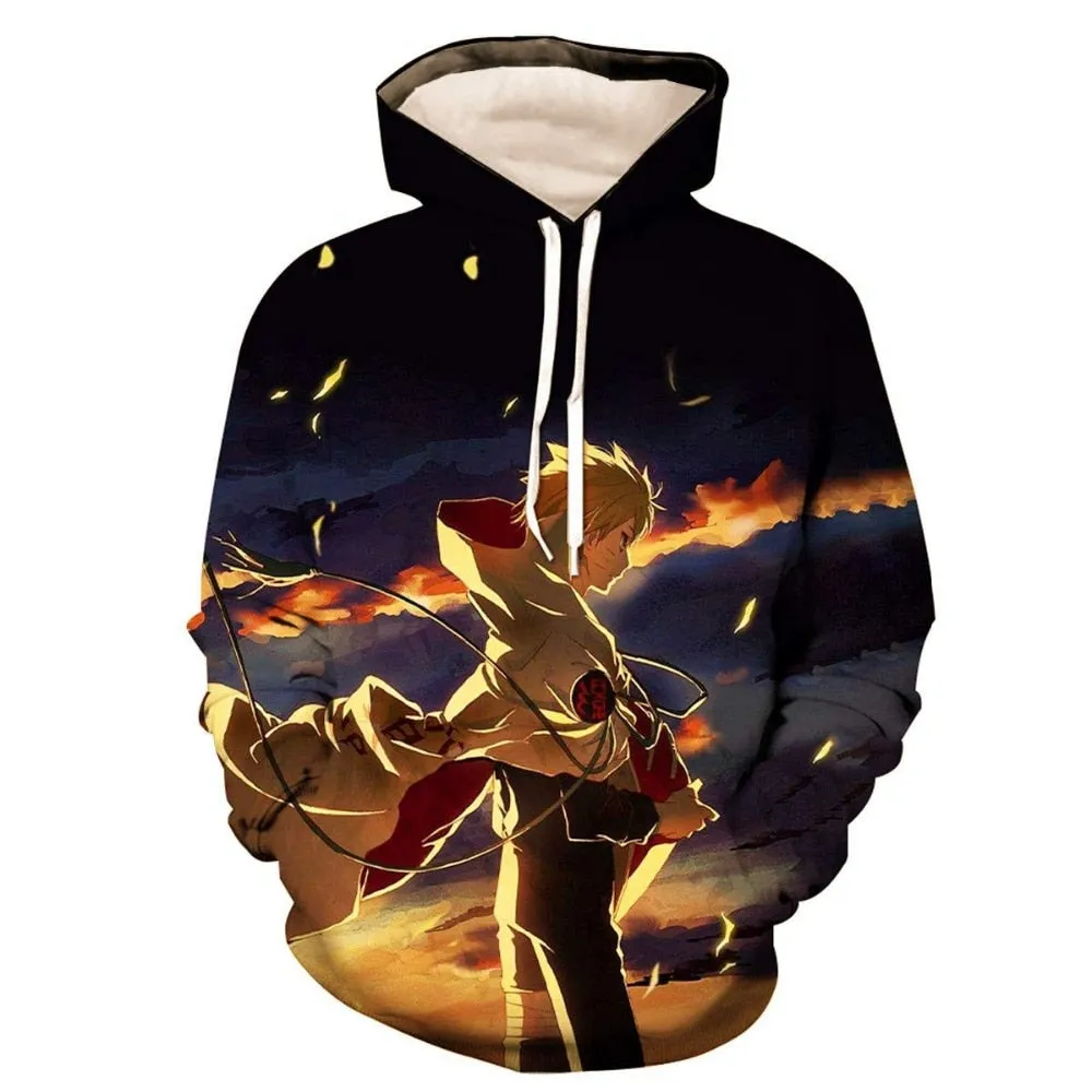 Anime Naruto 3D Hoodies Streetwear Sweatshirt Casual Hoody Men Women 3D Pullover Harajuku Tracksuit Male Hip Hop Hooded DropShip