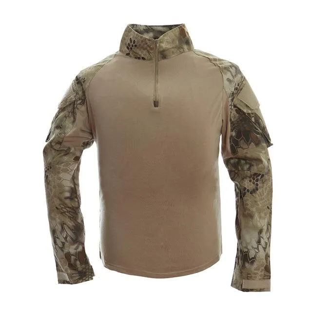 Army Combat Tactical Python Camouflage Long Sleeve Hoodies for Men