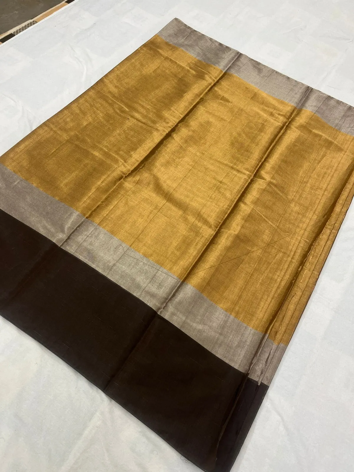 Bahubali Celebrity Ramya Krishna Inspired Pure Chanderi tissue Saree for women -SHAB001RK