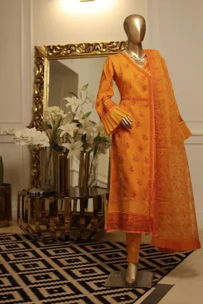 Bin Saeed Embroidered Organza Formal Suit BIN22