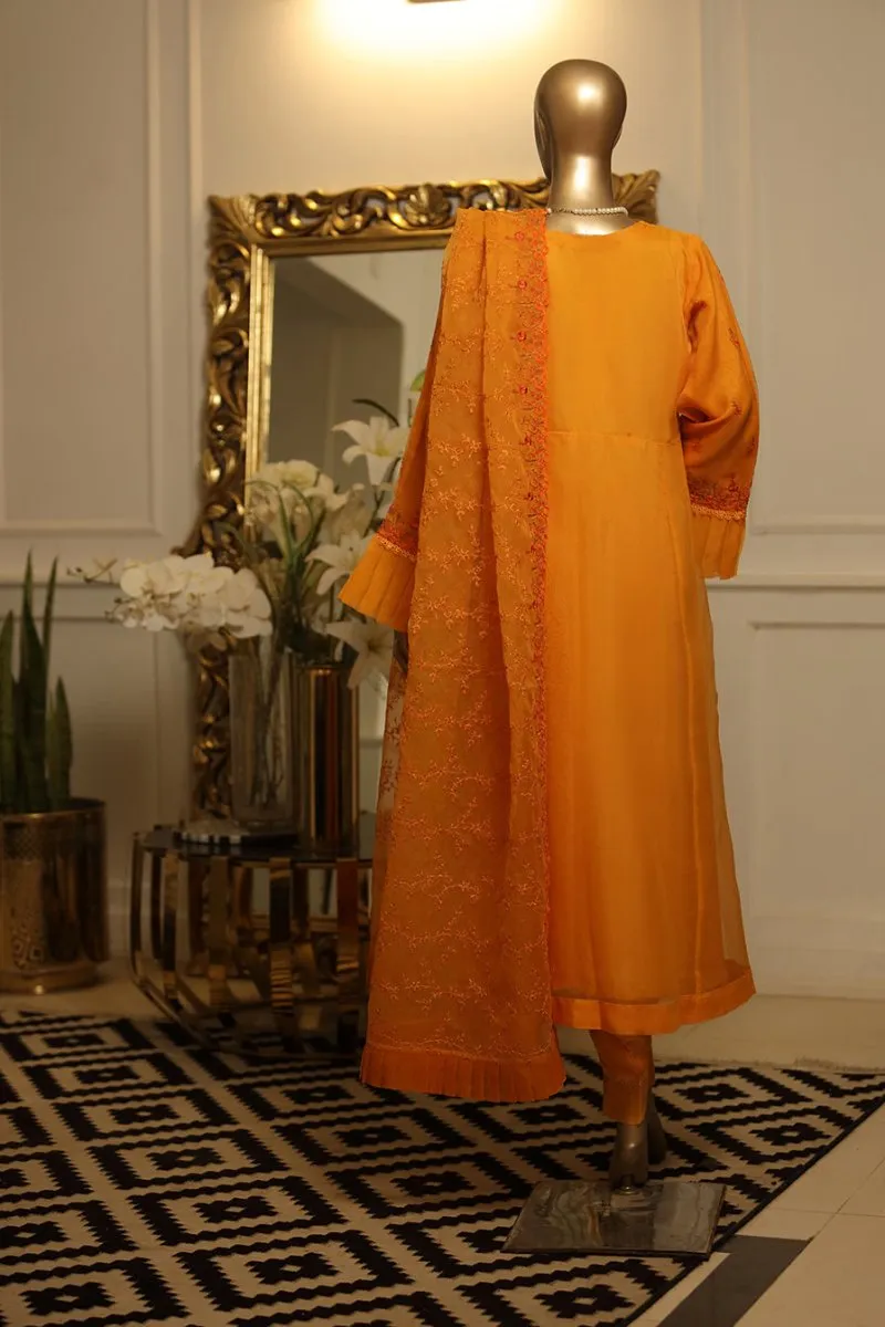 Bin Saeed Embroidered Organza Formal Suit BIN22