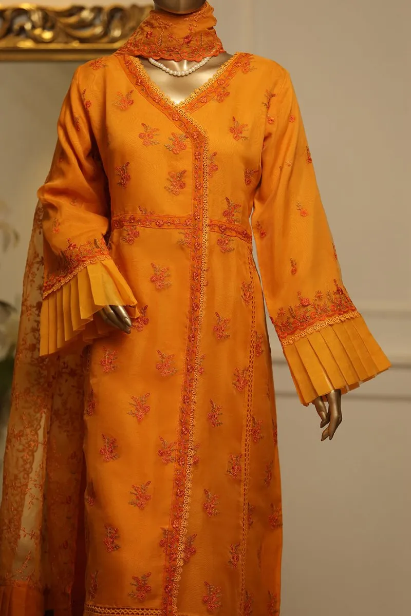 Bin Saeed Embroidered Organza Formal Suit BIN22