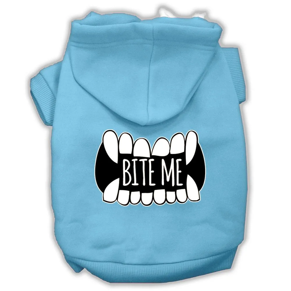 Bite Me Screenprint Dog Hoodie Baby Blue L (14)