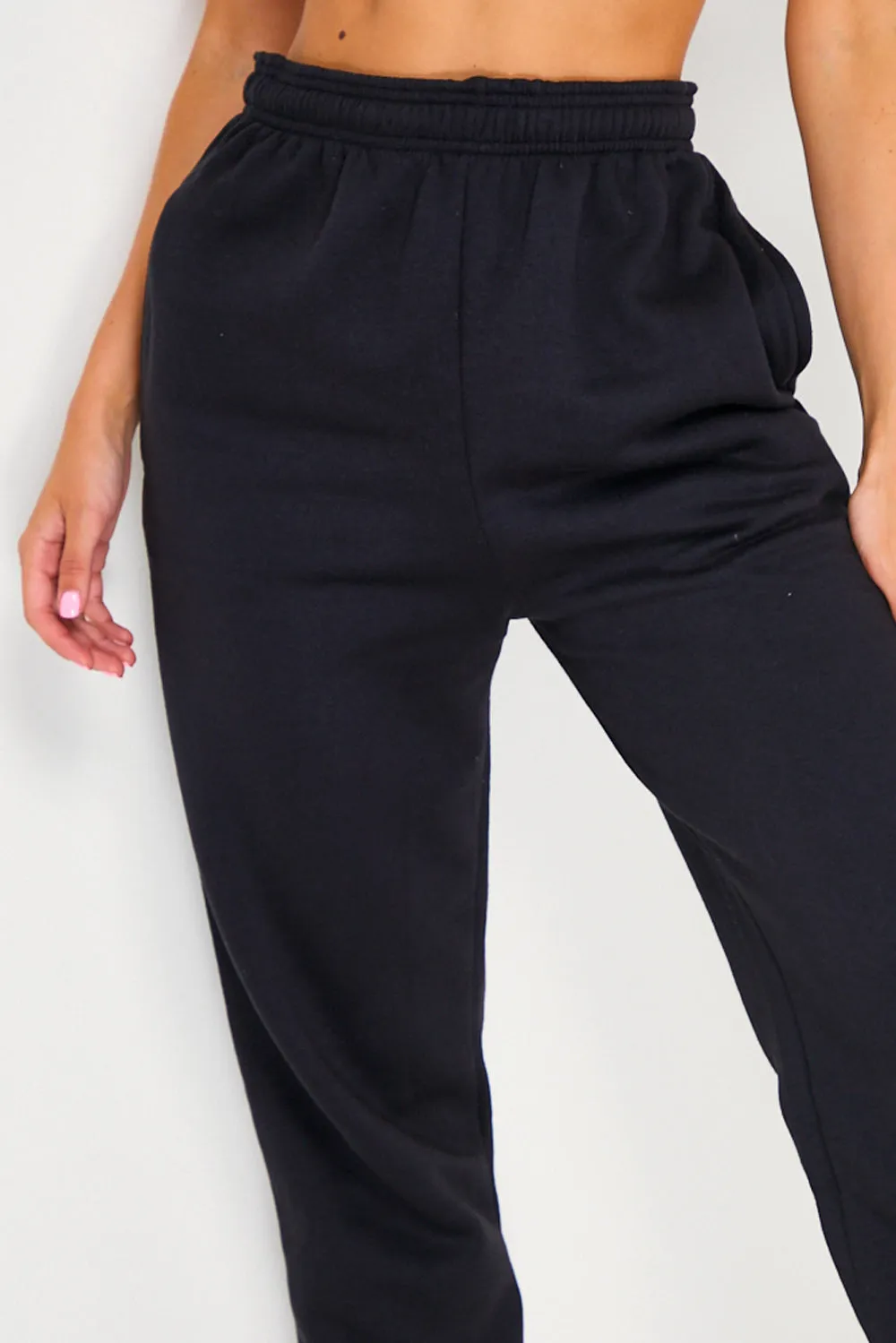 Black Oversized Casual Joggers