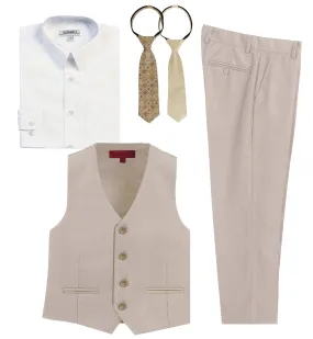 Boy's 5 pc Formal Vest Set