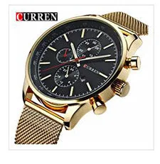 Brand Luxury Mens Wristwatch Leather Military Waterproof