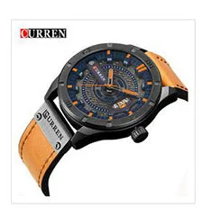 Brand Luxury Mens Wristwatch Leather Military Waterproof