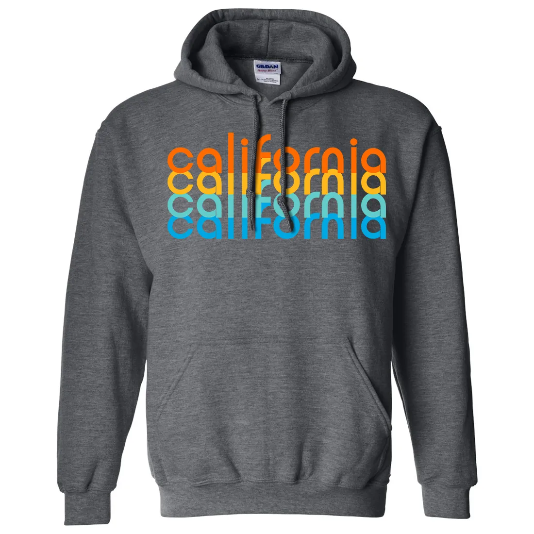 California Rainbow Stack Sweatshirt Hoodie