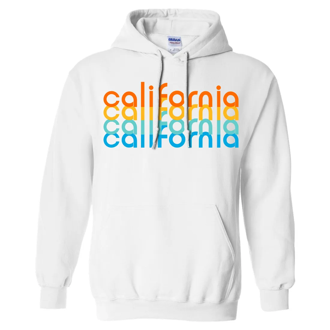 California Rainbow Stack Sweatshirt Hoodie