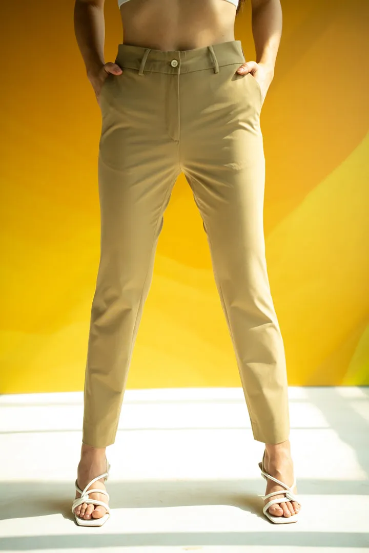 Camel Stretch Women Formal Pants