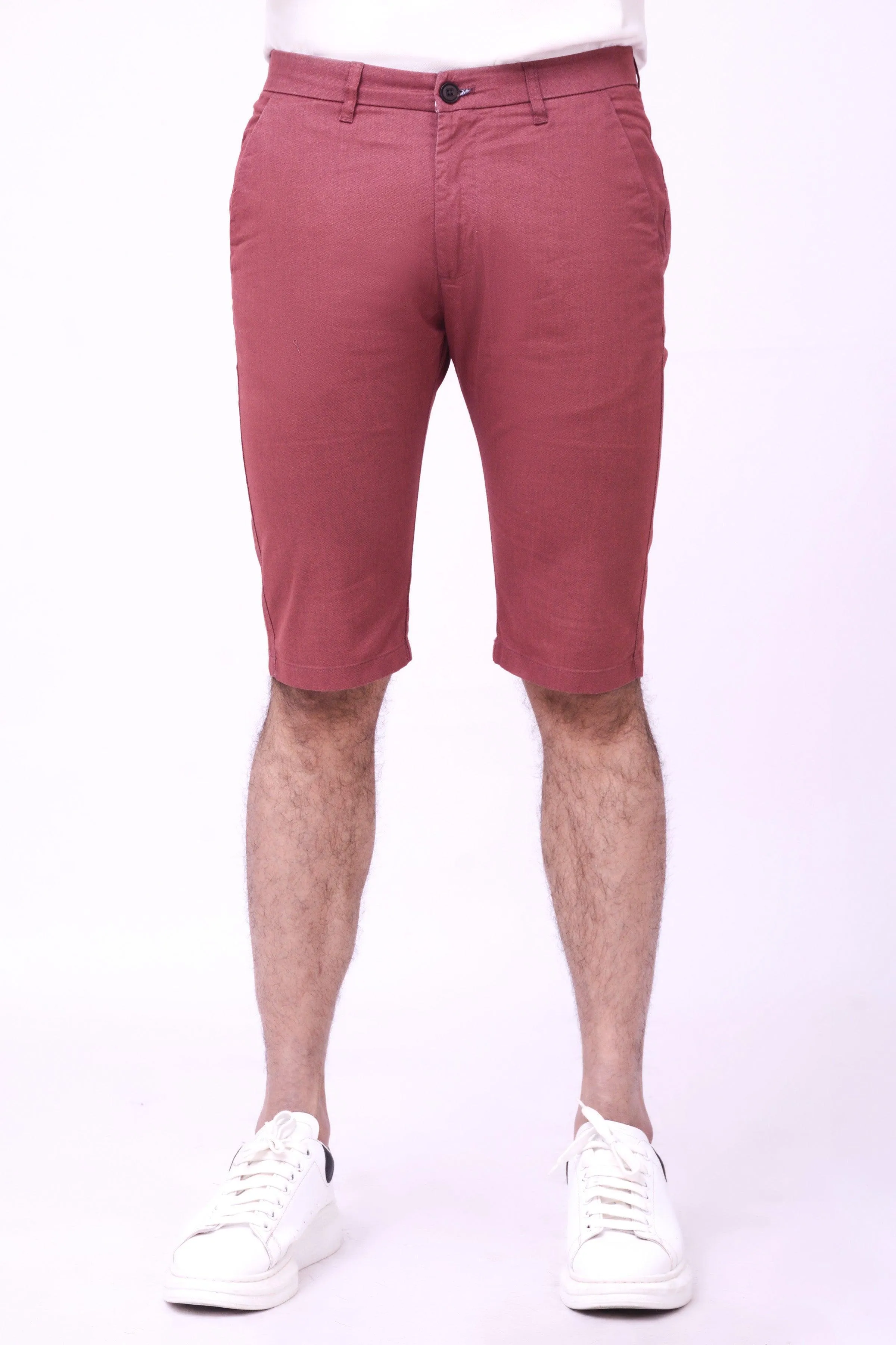 CASUAL CHINO SHORTS RUST