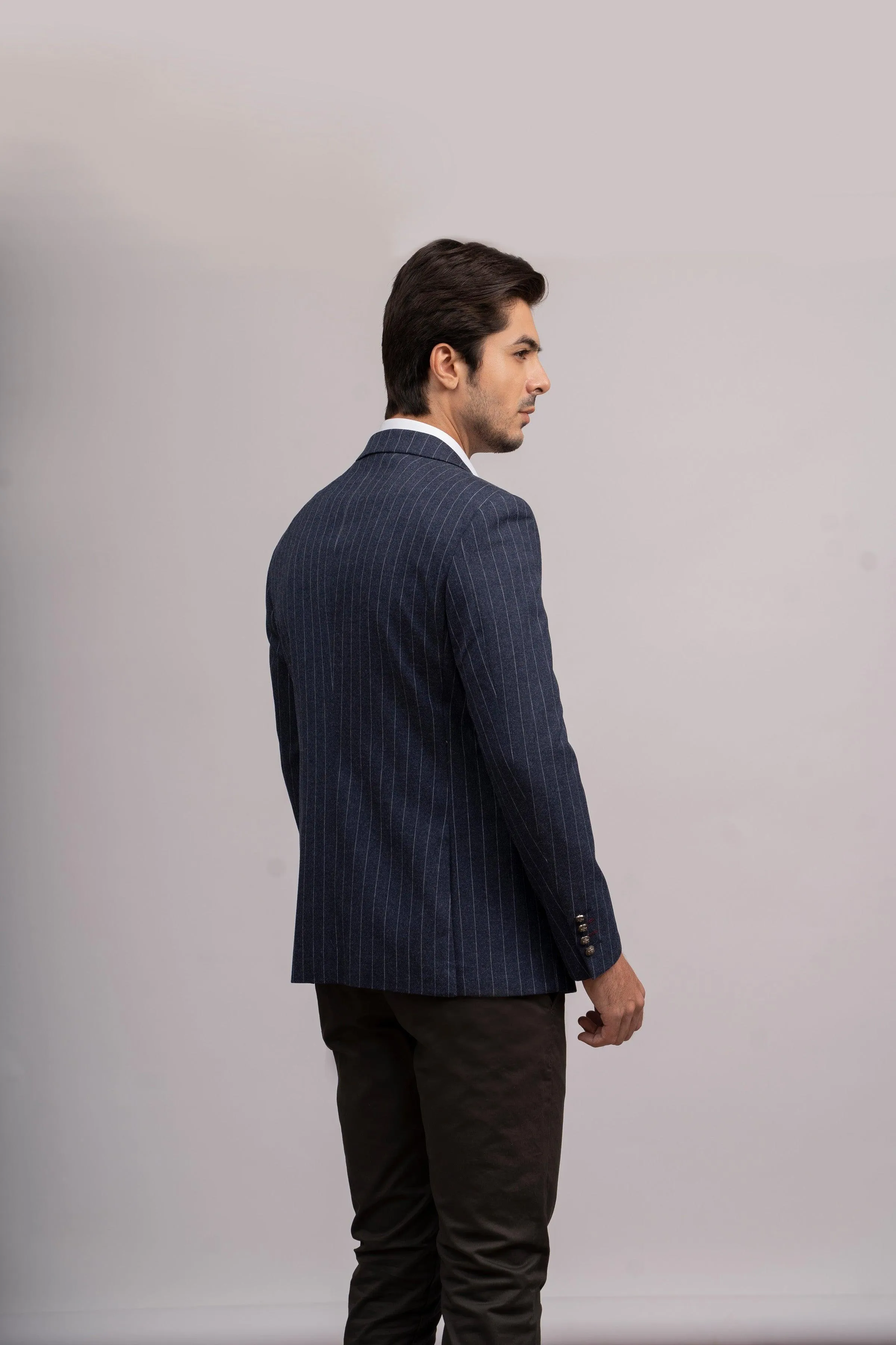 CASUAL COAT SLIM FIT NAVY