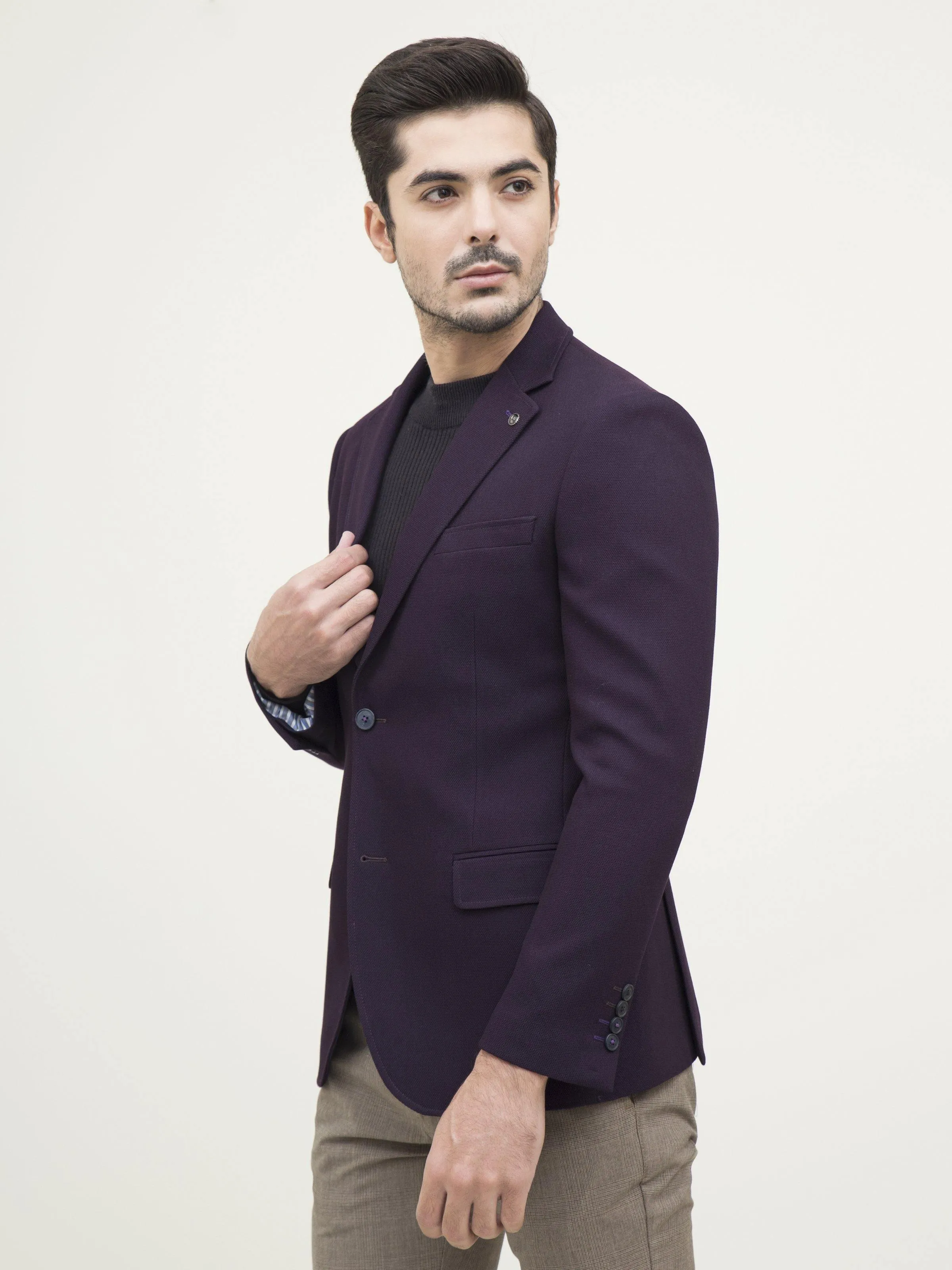 CASUAL COAT SLIM FIT PURPLE