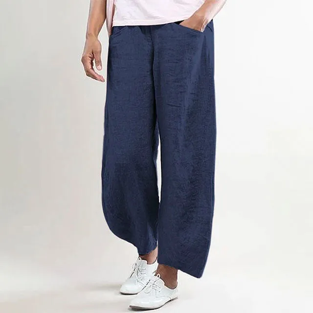 Casual Solid Color Pants