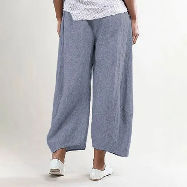 Casual Solid Color Pants