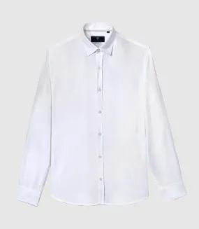 Chemise casual en coton blanche