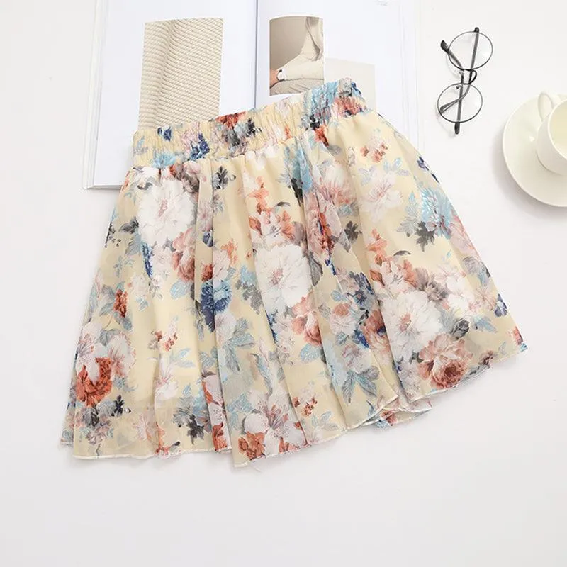 CHLOE CHIFFON FLORAL SKIRT