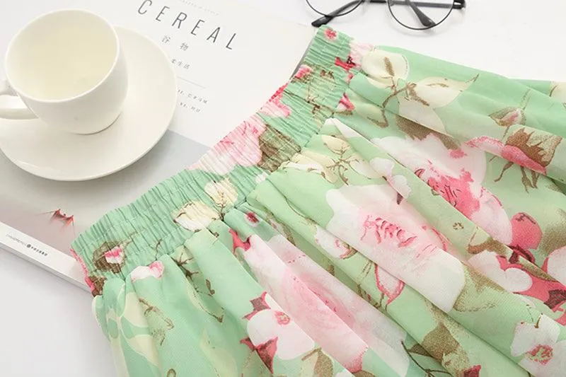 CHLOE CHIFFON FLORAL SKIRT