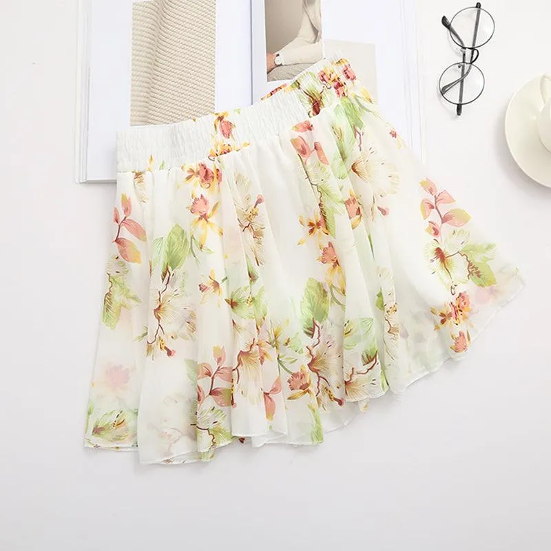 CHLOE CHIFFON FLORAL SKIRT