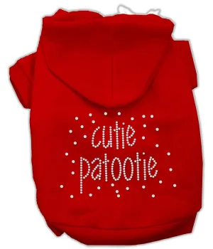 Cutie Patootie Rhinestone Hoodies Red XXL (18)