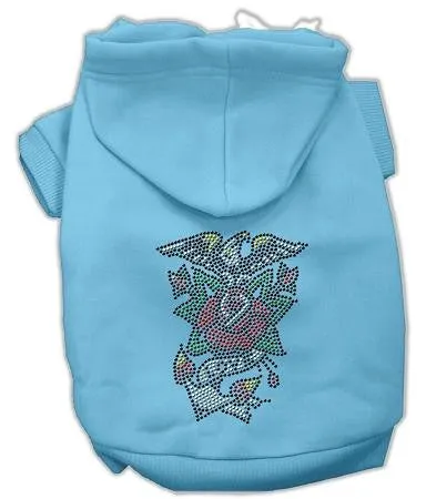 Eagle Rose Nailhead Hoodies Baby Blue XL (16)