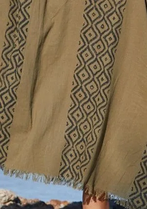 Earthy Block Print Kaftan for Men