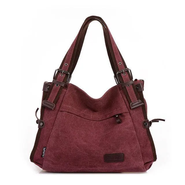 Euro Casual Canvas Shoulder Bag