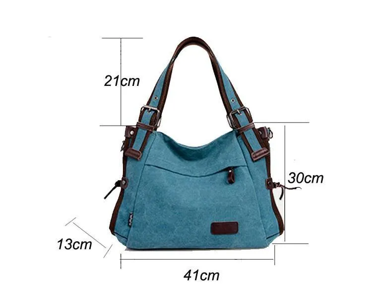 Euro Casual Canvas Shoulder Bag