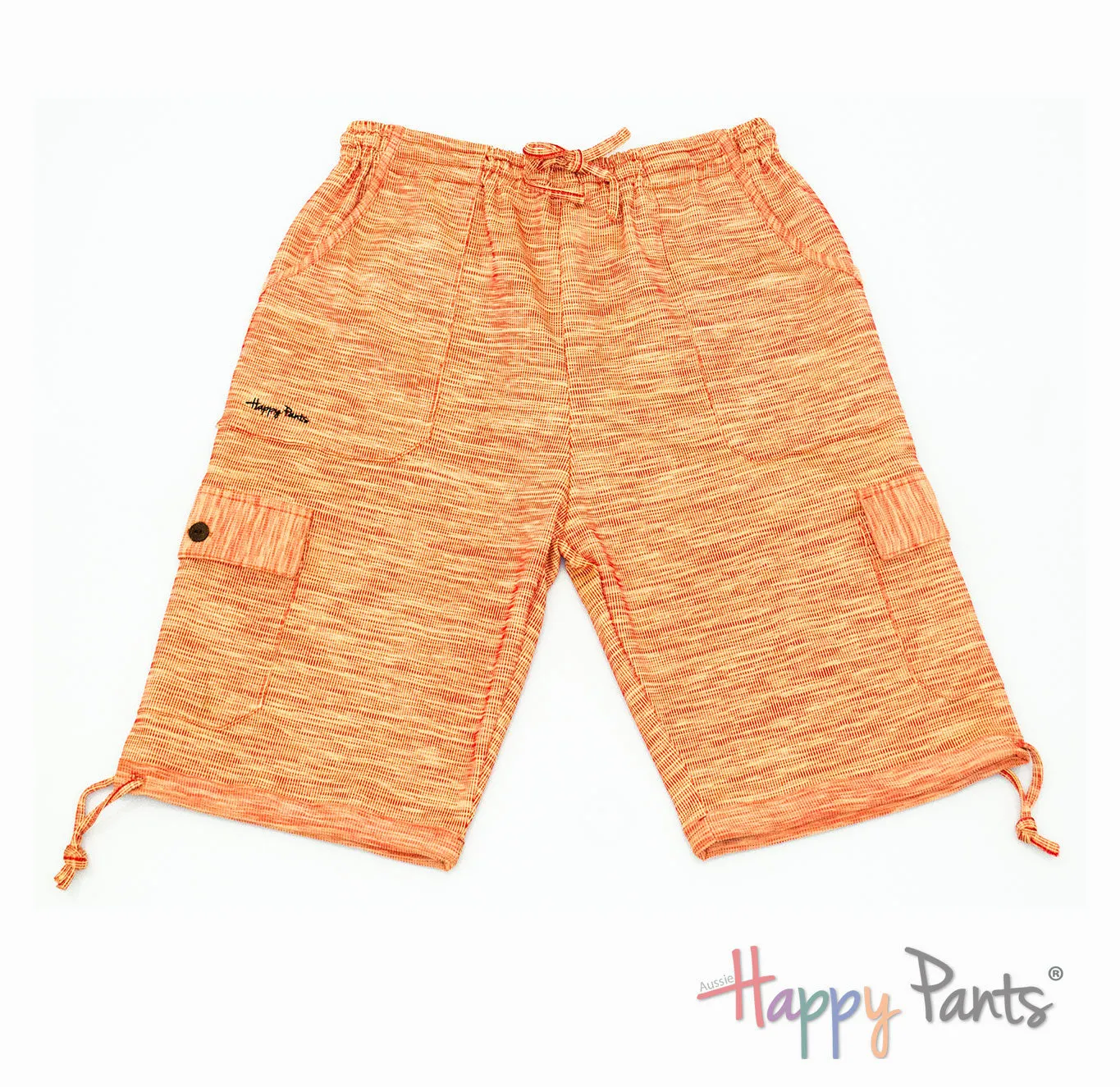 Evening Sunset Orange Women Long Shorts