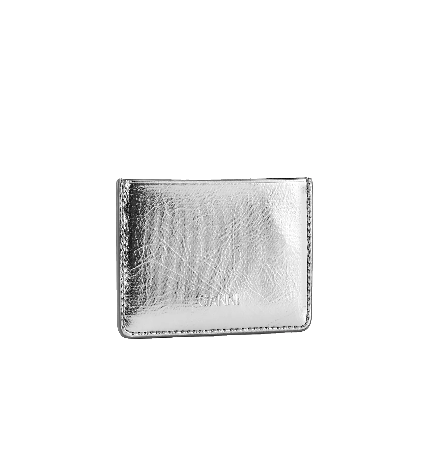 GANNI Metallic Bou Card Holder