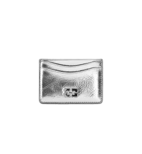 GANNI Metallic Bou Card Holder